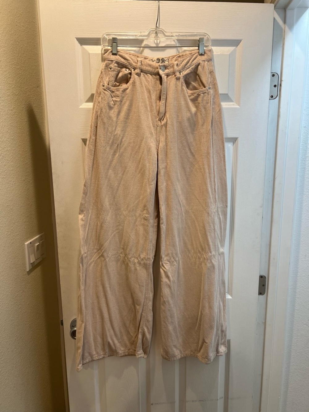 Free People Light Pink Corduroy Pants